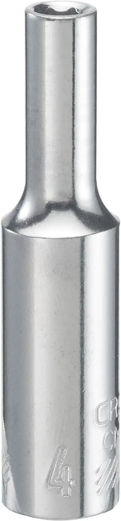 1/4-in Drive 4mm 6-Point Metric Deep Socket