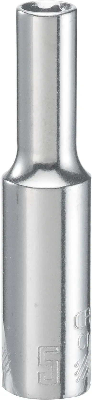 1/4-in Drive 5-mm 6-Point Metric Deep Socket