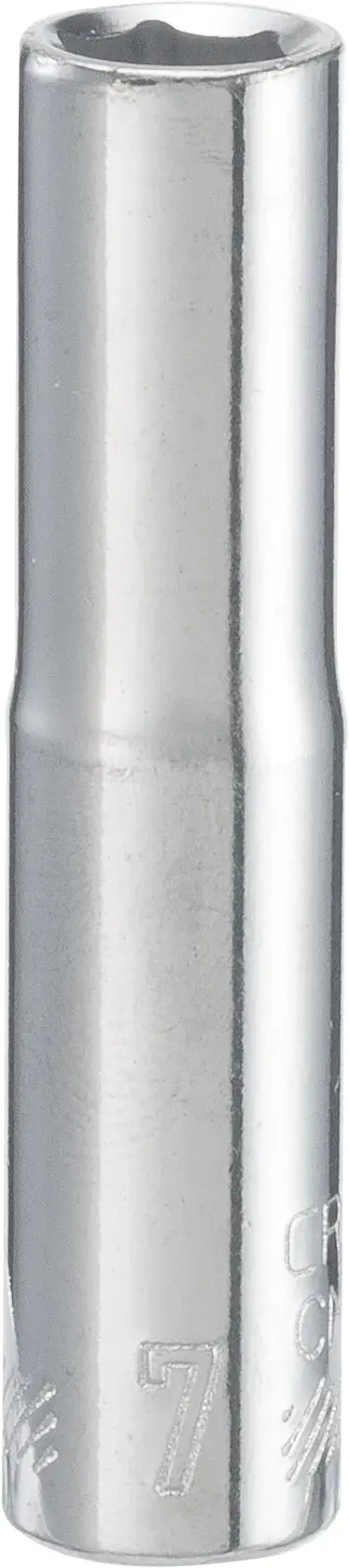1/4-in Drive 7mm 6-Point Metric Deep Socket