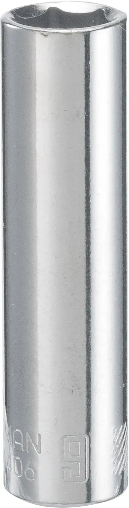 1/4-in Drive 9-mm 6-Point Metric Deep Socket