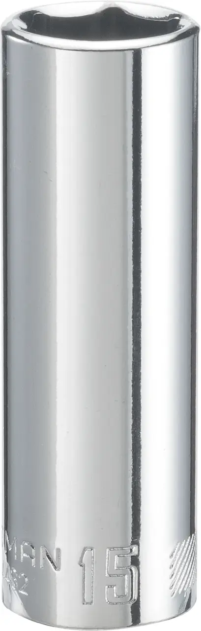 3/8-in Drive 15-mm 6-Point Metric Deep Socket