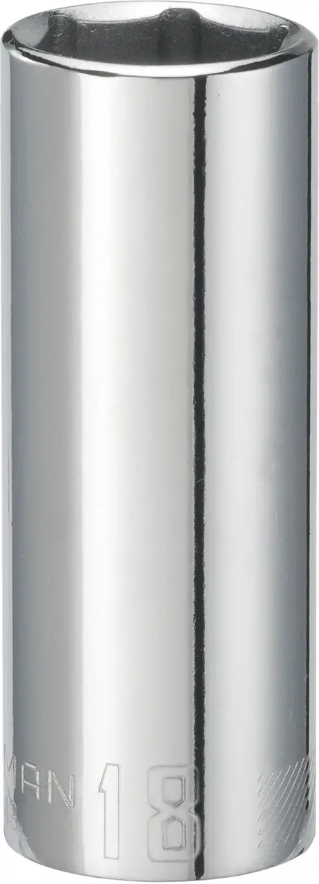 3/8-in Drive 18-mm 6-Point Metric Deep Socket