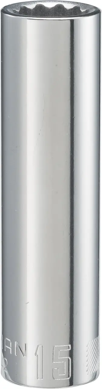 1/2-in Drive 15-mm 12-Point Metric Deep Socket
