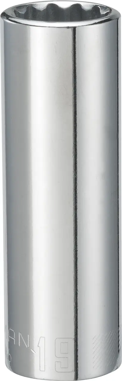 1/2-in Drive 19-mm 12-Point Metric Deep Socket