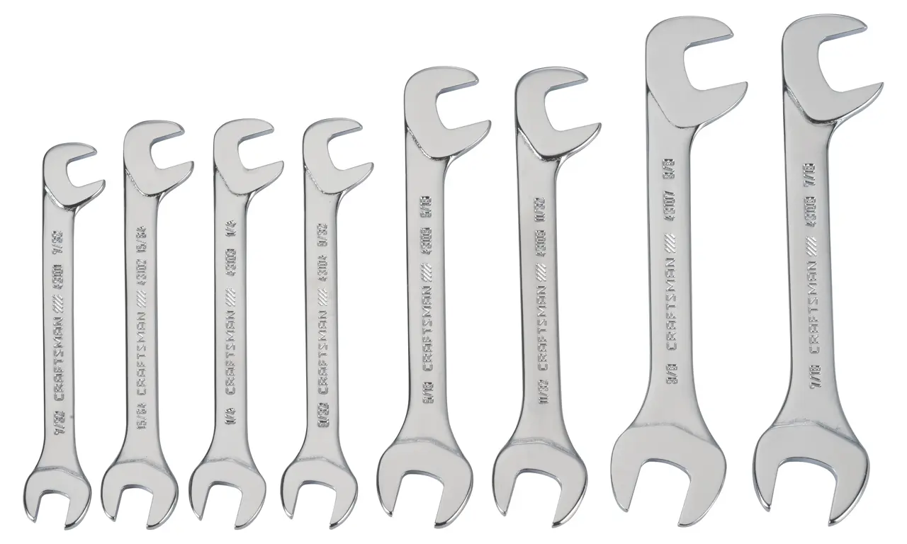 Standard (SAE) Open End Ignition Wrench Set (8-Piece)