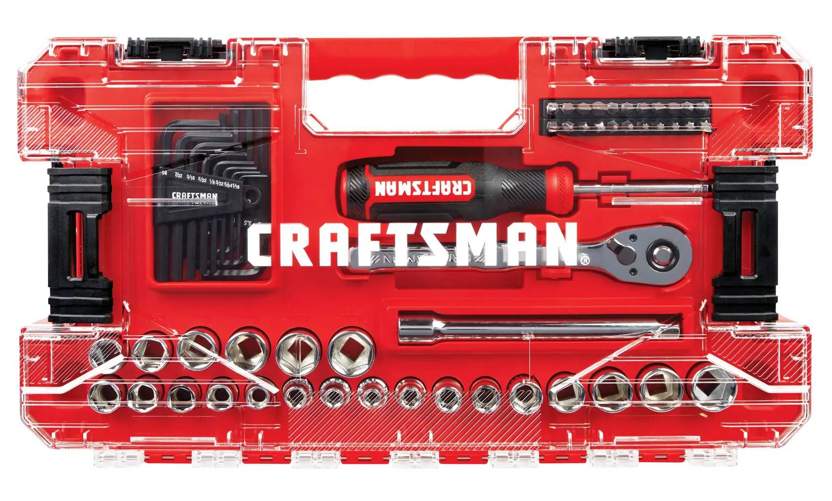 CRAFTSMAN® VERSASTACK™ Mechanics Tool Set Standard (SAE) and Metric with Case (63-Piece)