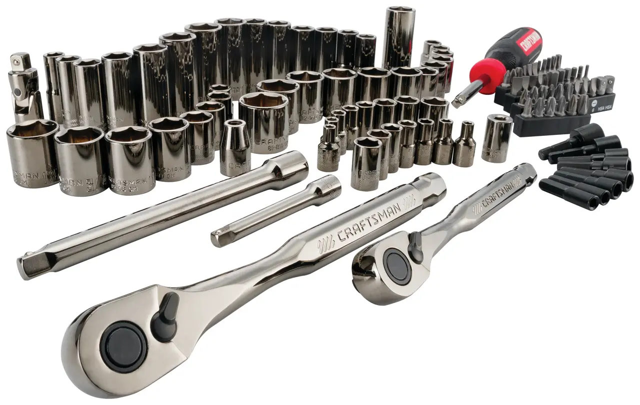 Gunmetal Chrome Mechanics Tool Set (105 pc)
