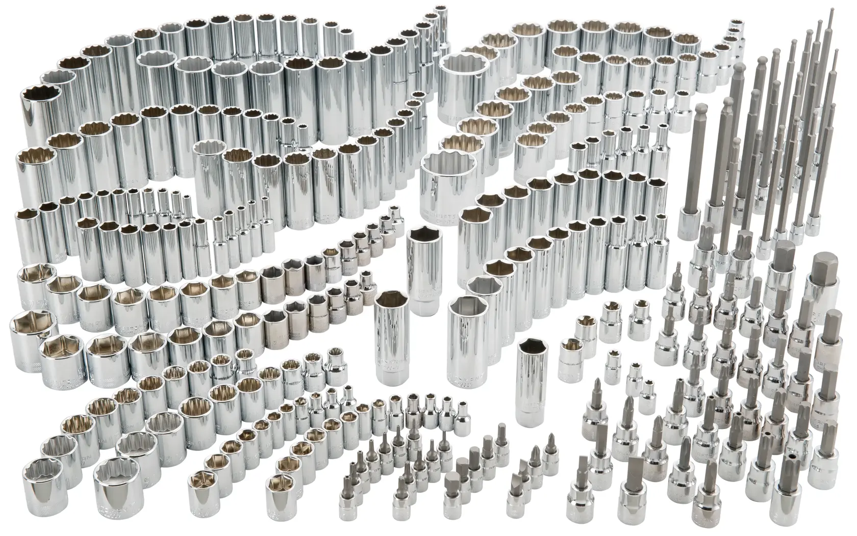 View of CRAFTSMAN Sockets: Set on white background