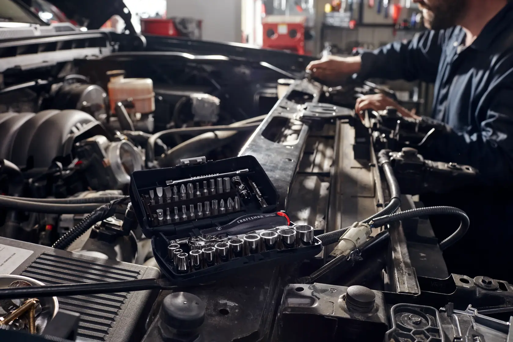 1 quarter inch drive S A E 6 point tool set 