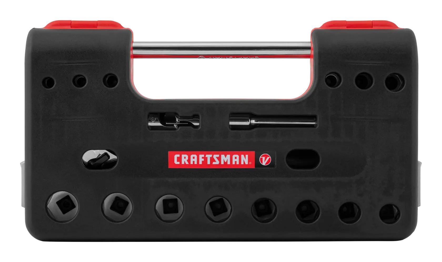 View of CRAFTSMAN Mechanics Tool Set on white background