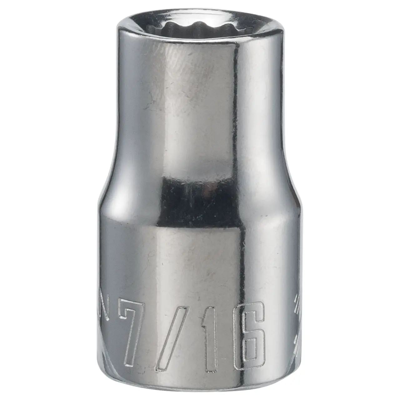 1/2-in Drive 7/16-in 12-Point Standard (SAE) Shallow Socket
