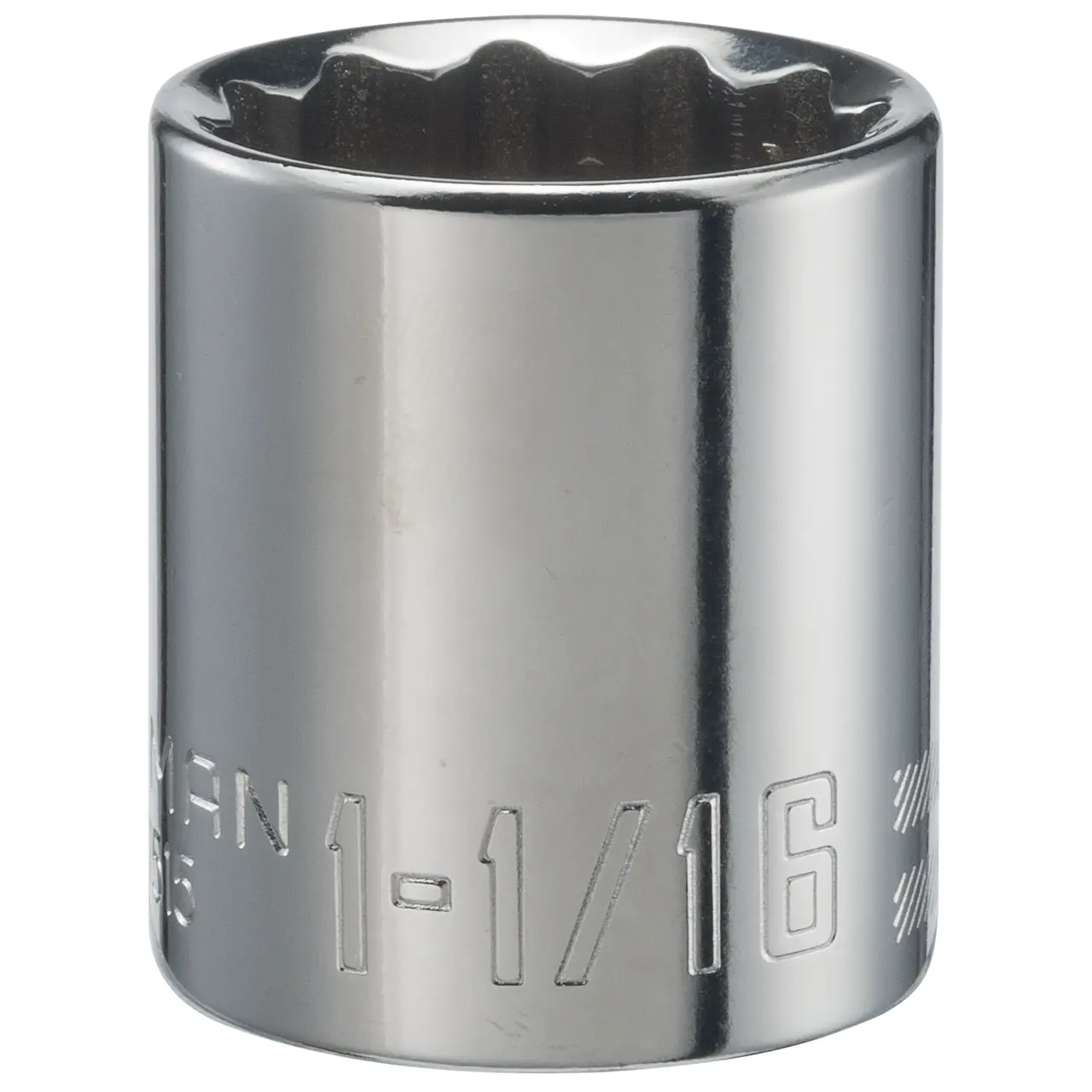 1/2-in Drive 1-1/16-in 12-Point Standard (SAE) Shallow Socket