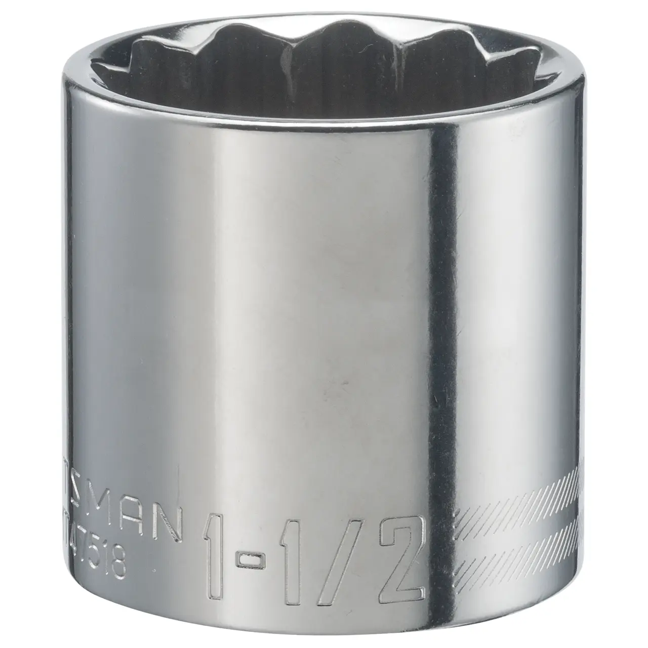 1/2-in Drive 1-1/2-in 12-Point Standard (SAE) Shallow Socket