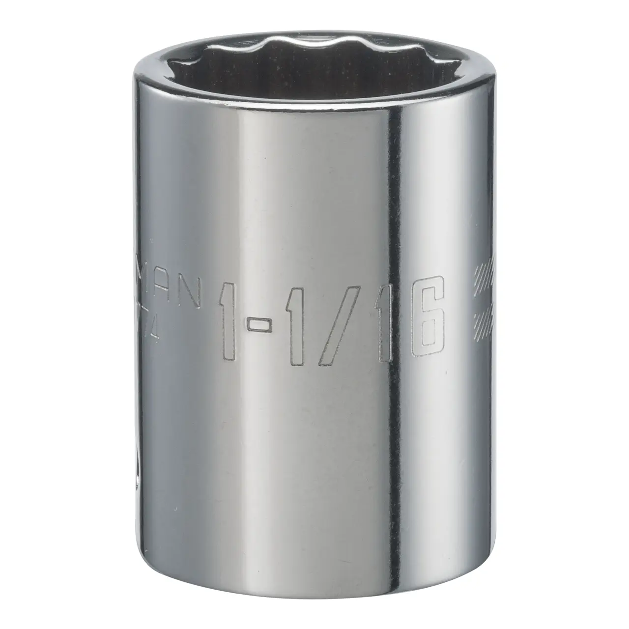 3/4-in Drive 1-1/16-in 12-Point Standard (SAE) Shallow Socket