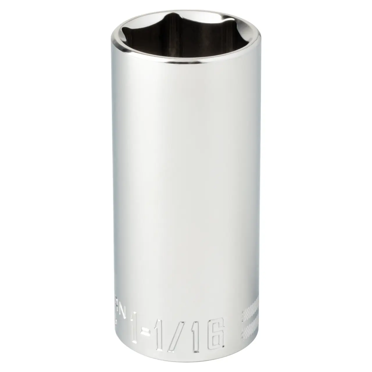 1/2-in Drive 1-1/16-in 6-Point Standard (SAE) Deep Socket