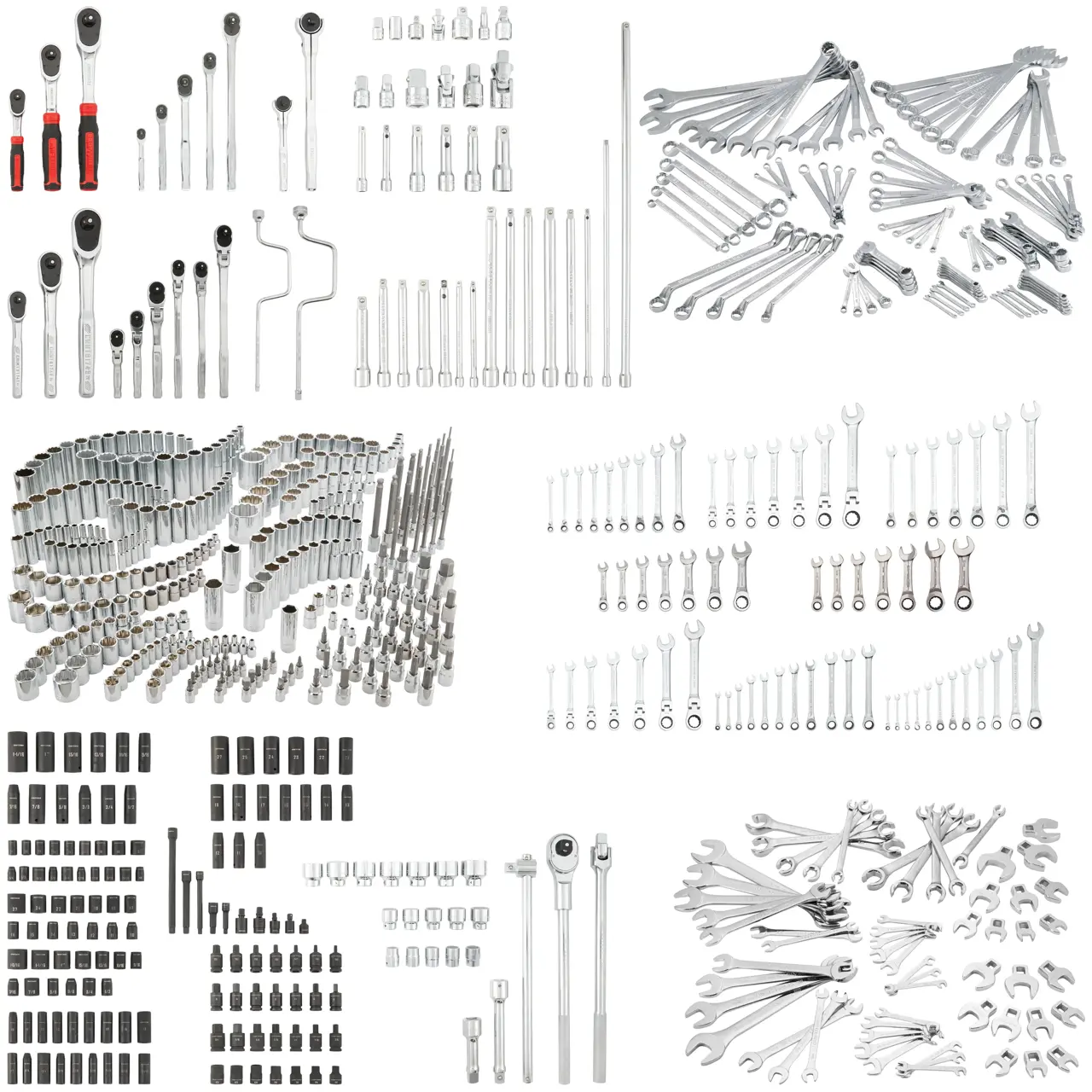 Standard (SAE) And Metric Mechanics Tool Set With Case (728-Piece)