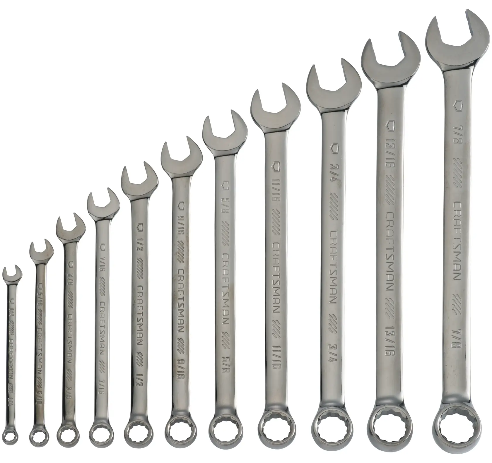 View of CRAFTSMAN Wrenches on white background
