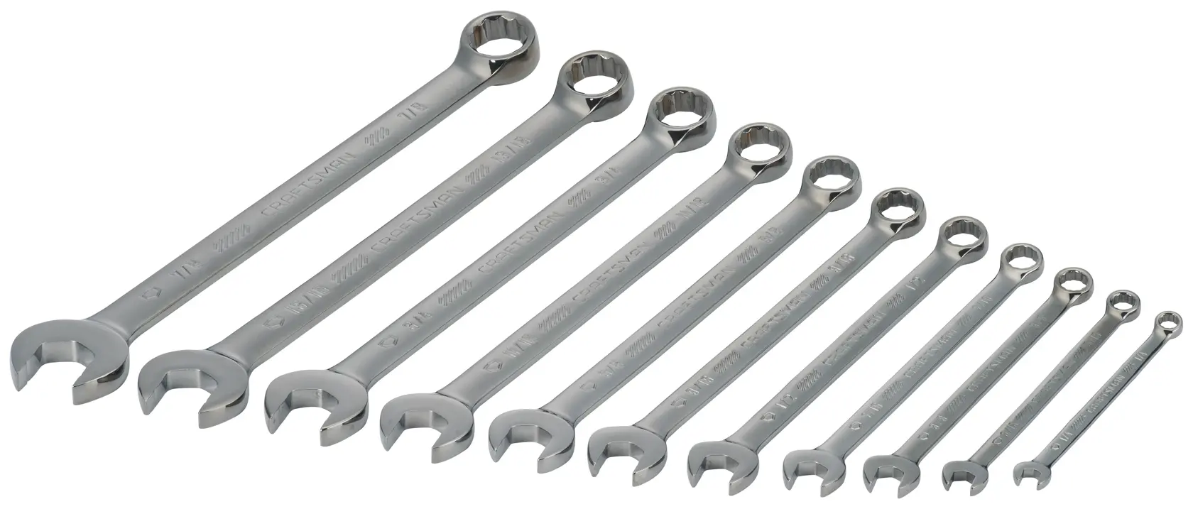 View of CRAFTSMAN Wrenches on white background