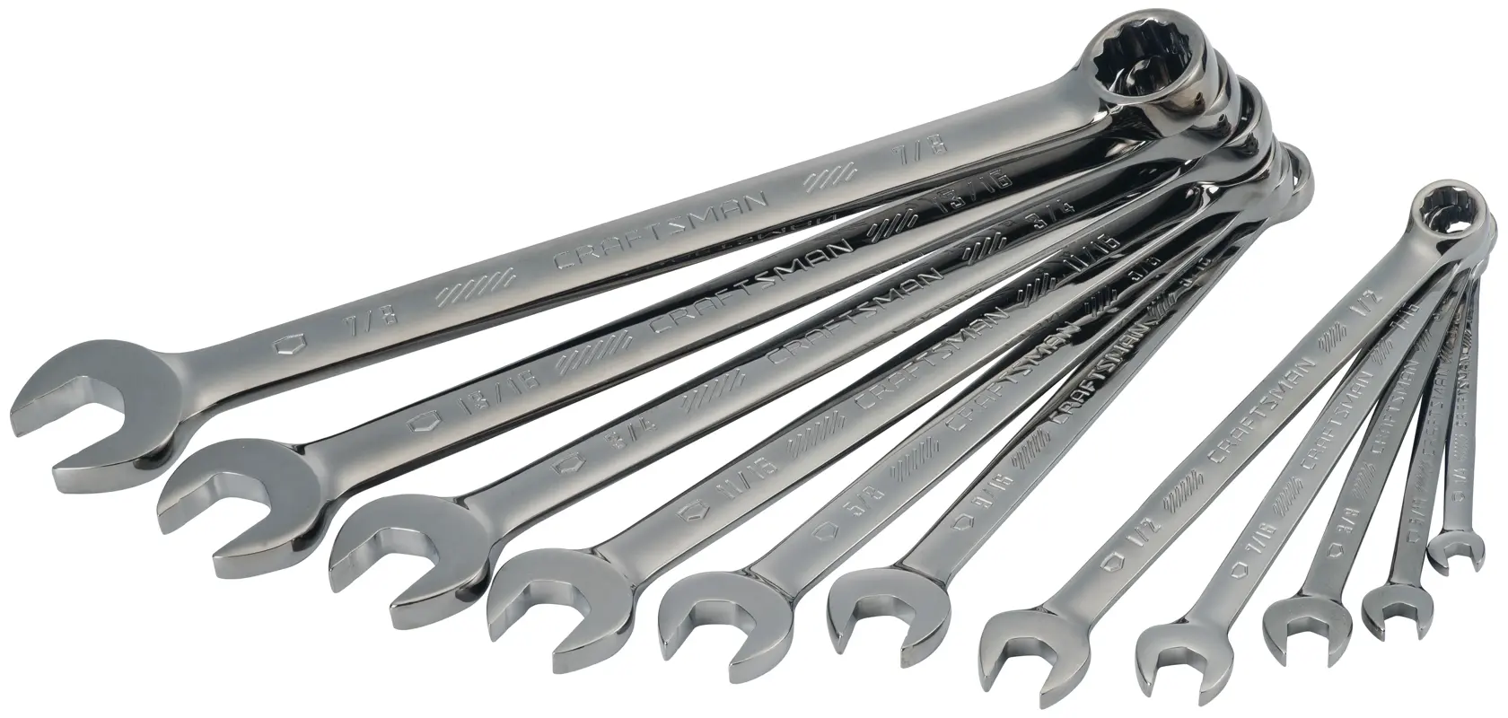 View of CRAFTSMAN Wrenches on white background