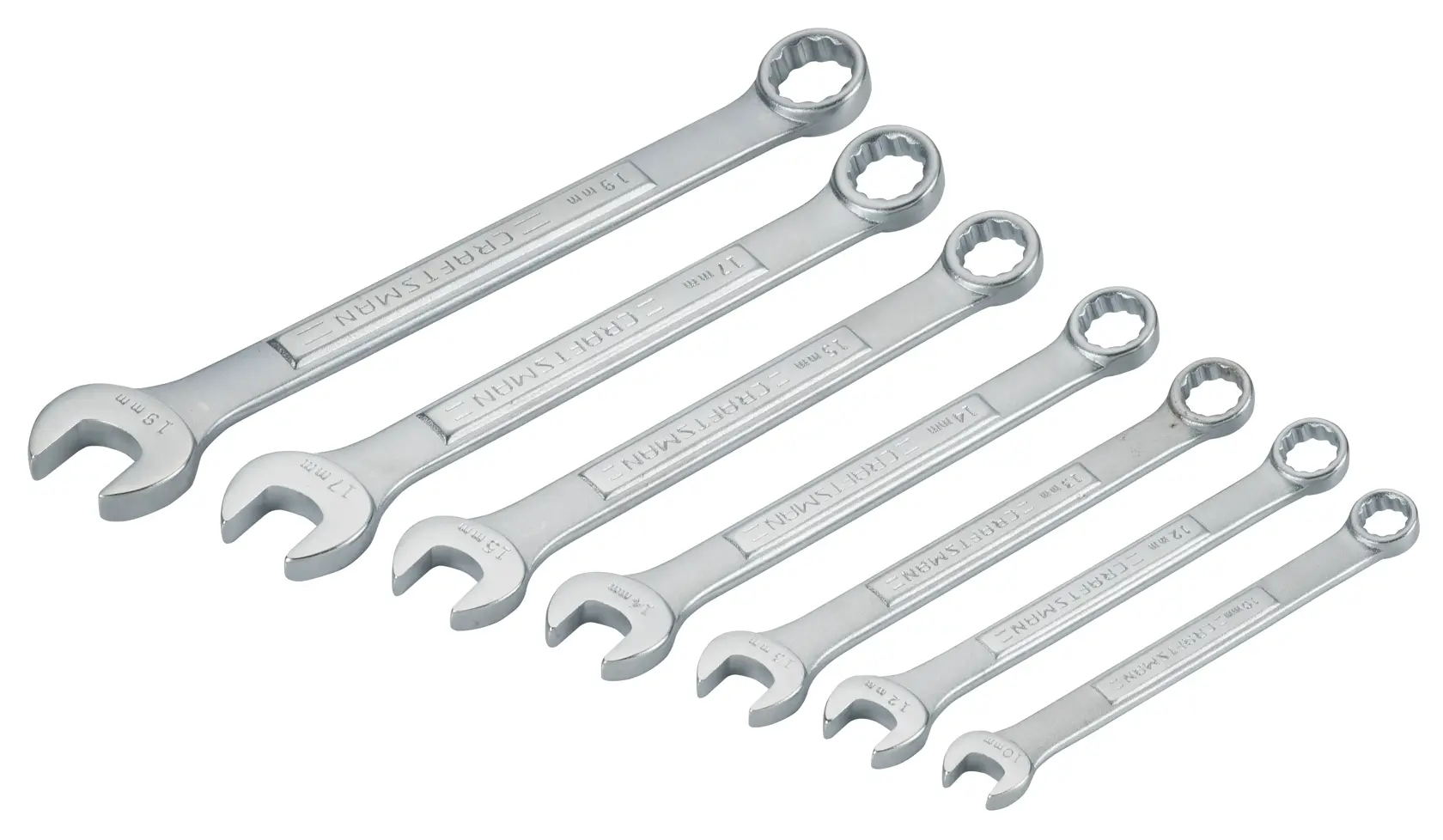 View of CRAFTSMAN Wrenches: Combination on white background