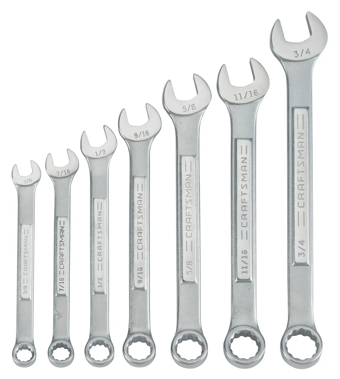 Standard (SAE) Raised Panel Combination Wrench Set (7-Piece)