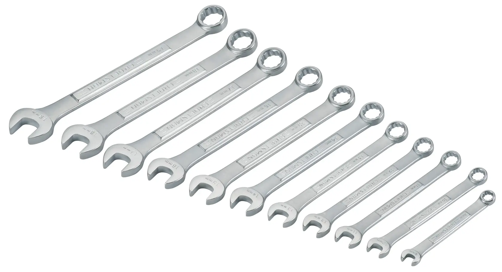 View of CRAFTSMAN Wrenches: Set on white background
