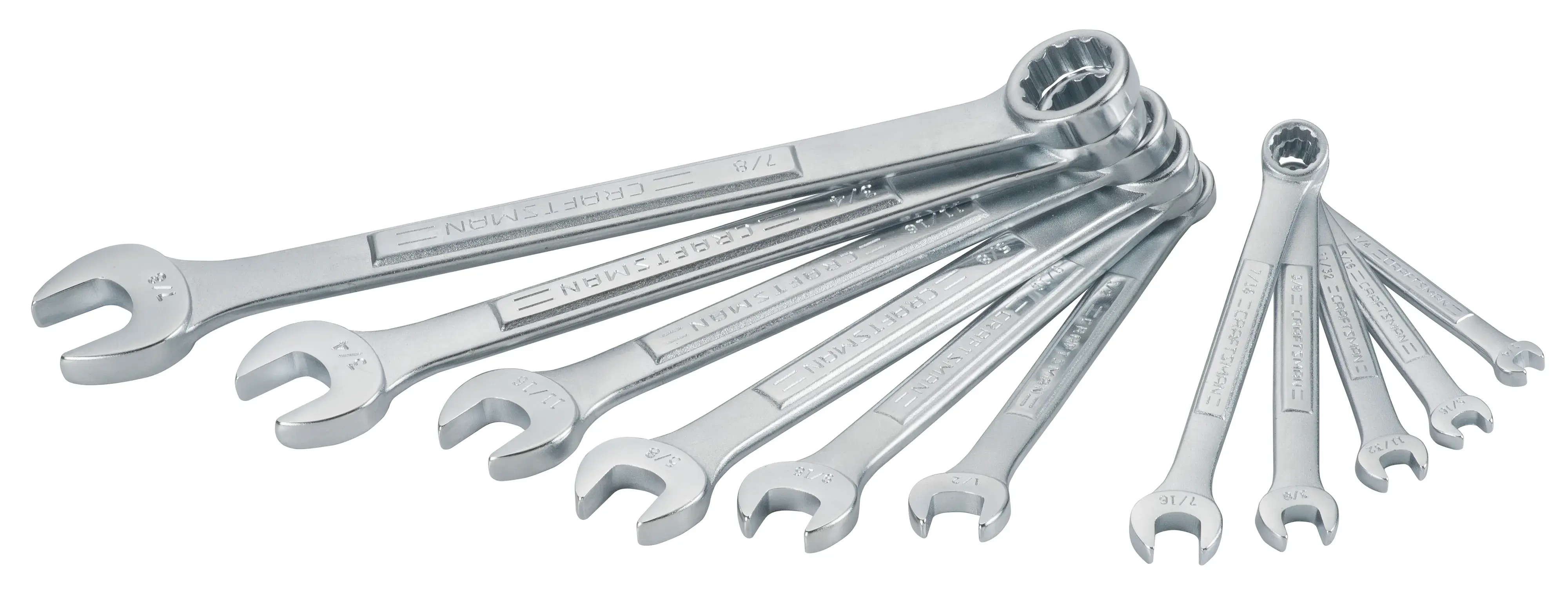 View of CRAFTSMAN Wrenches: Set on white background