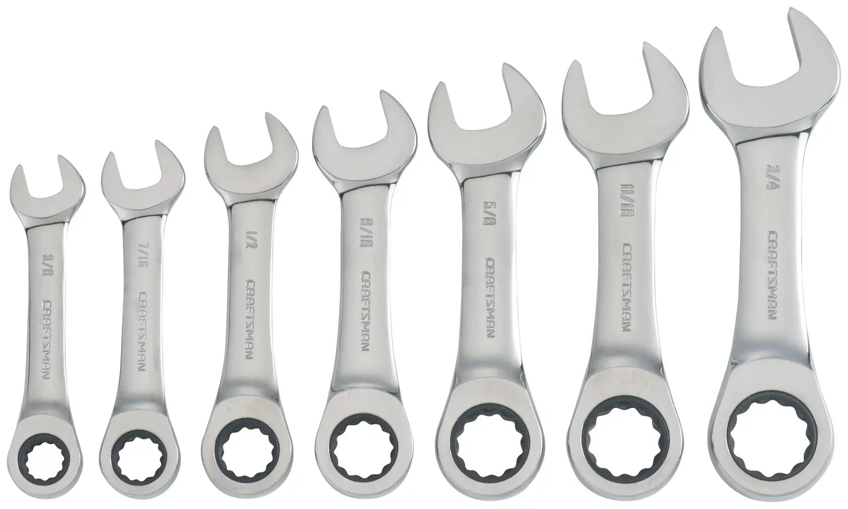 View of CRAFTSMAN Wrenches on white background