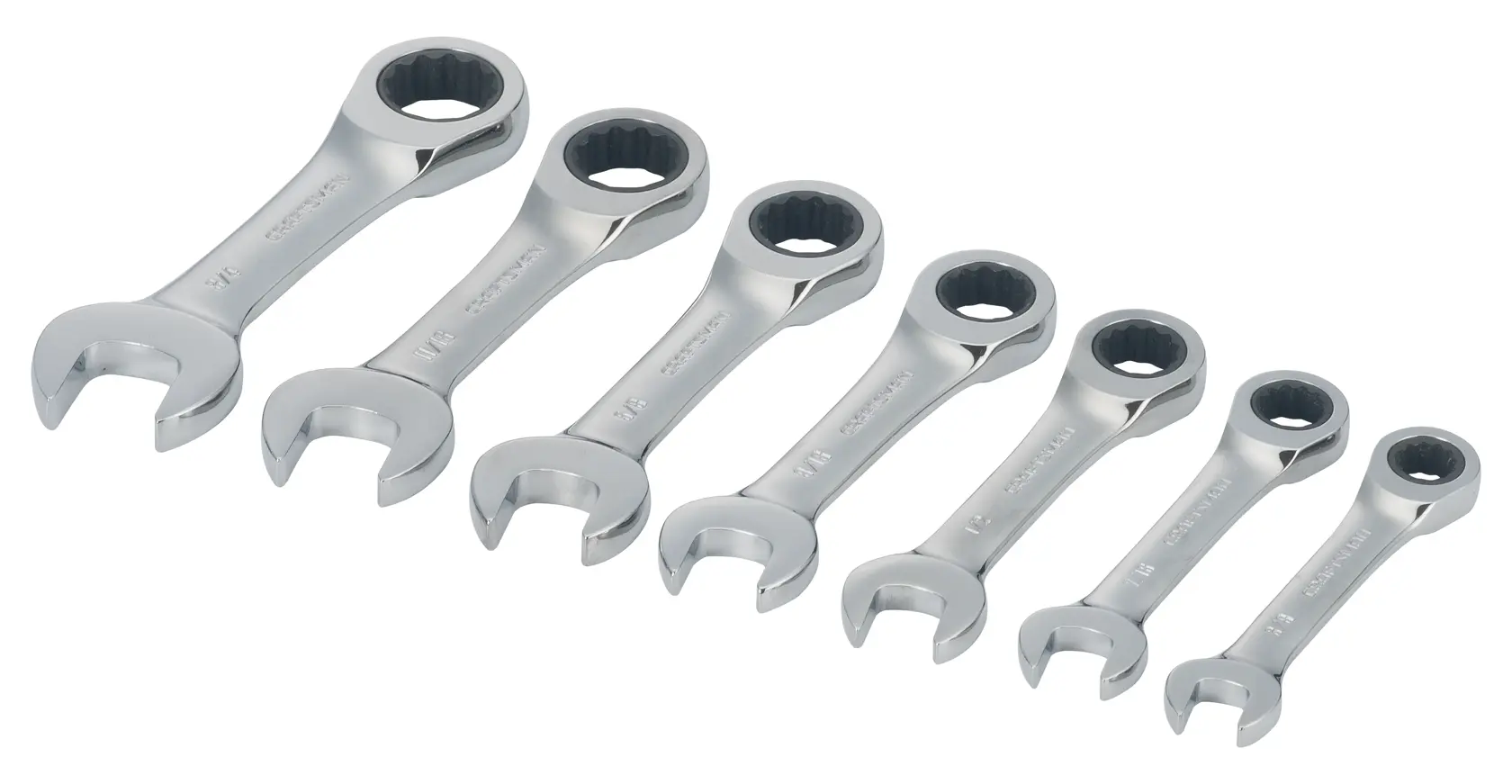 View of CRAFTSMAN Wrenches on white background