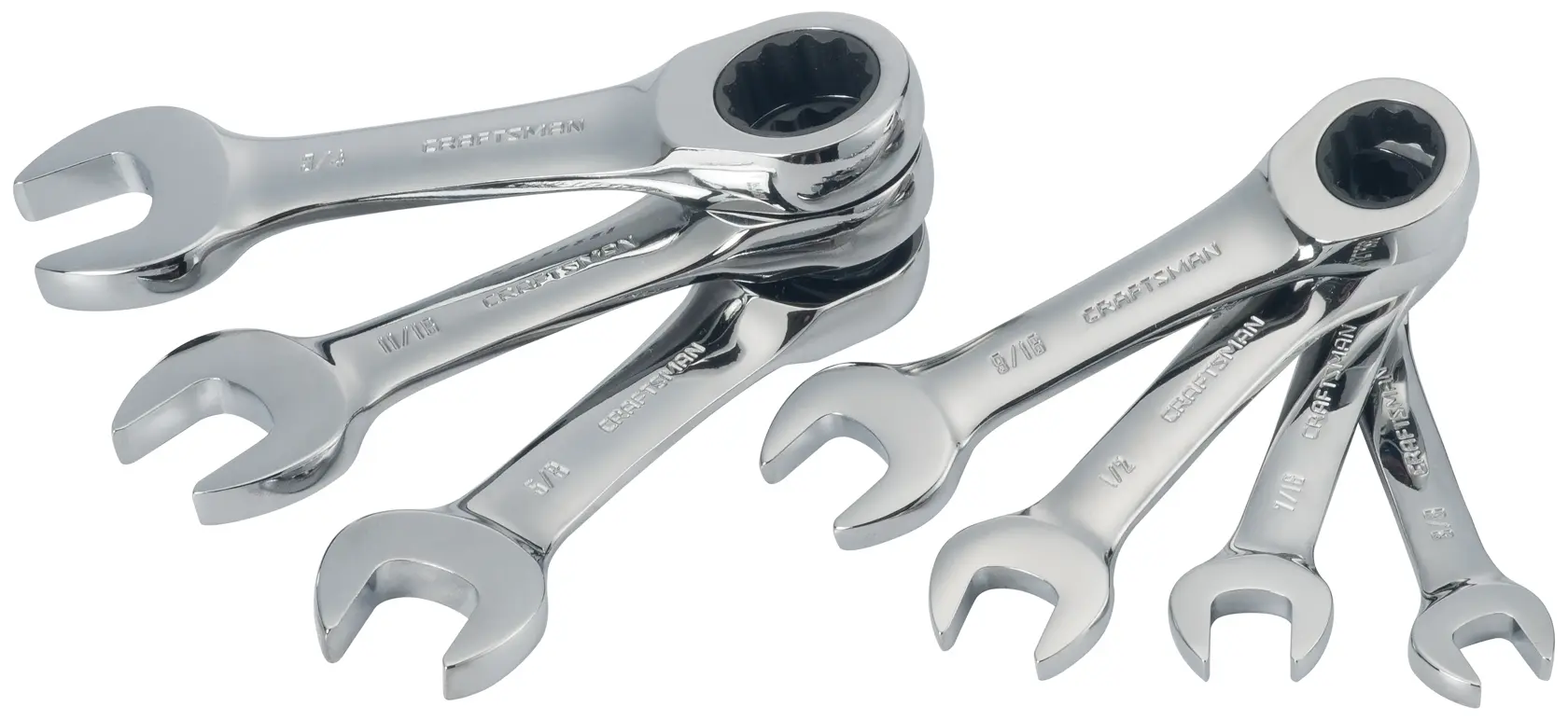 View of CRAFTSMAN Wrenches on white background