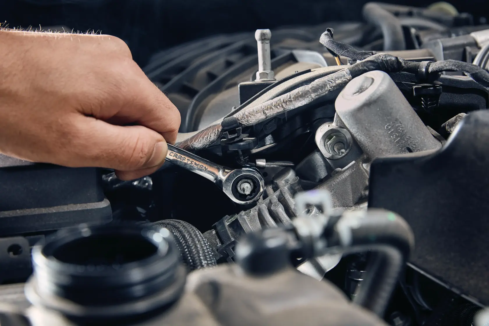View of CRAFTSMAN Wrenches being used by consumer