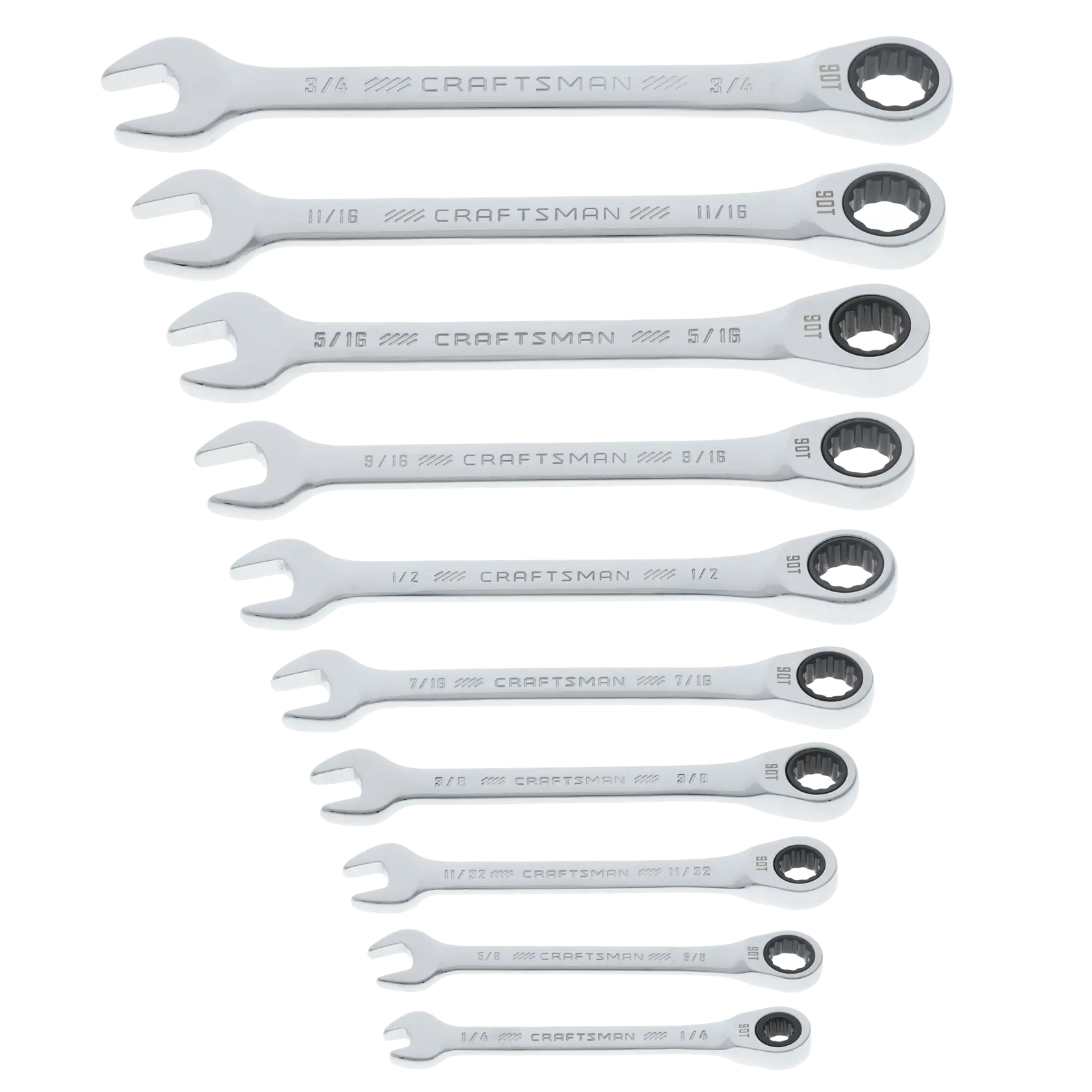 CRAFTSMAN® Best Cost Ratcheting Wrenches on a white background