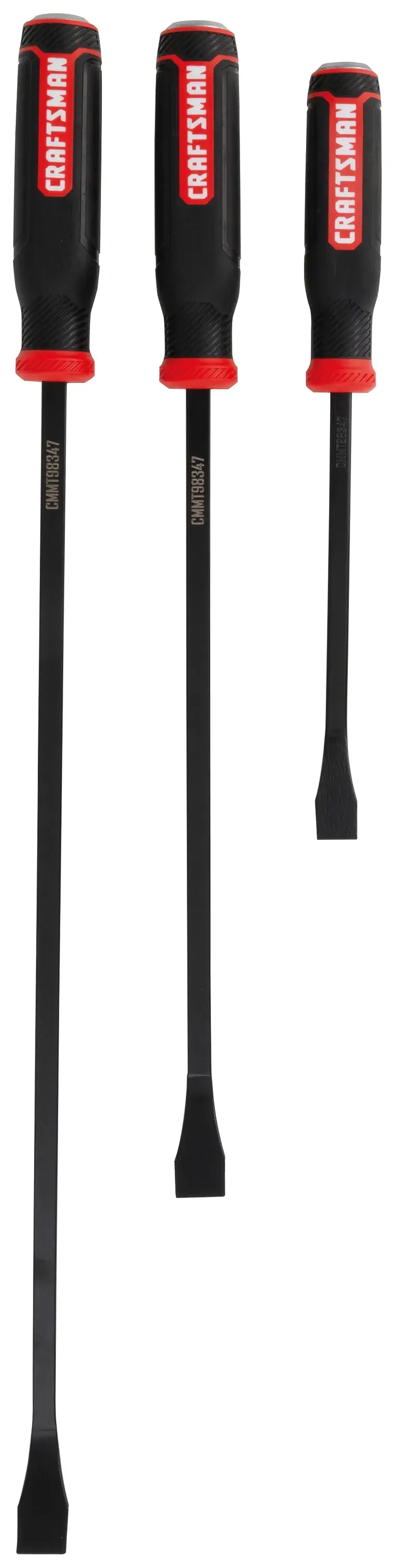 View of CRAFTSMAN Pry Bars on white background