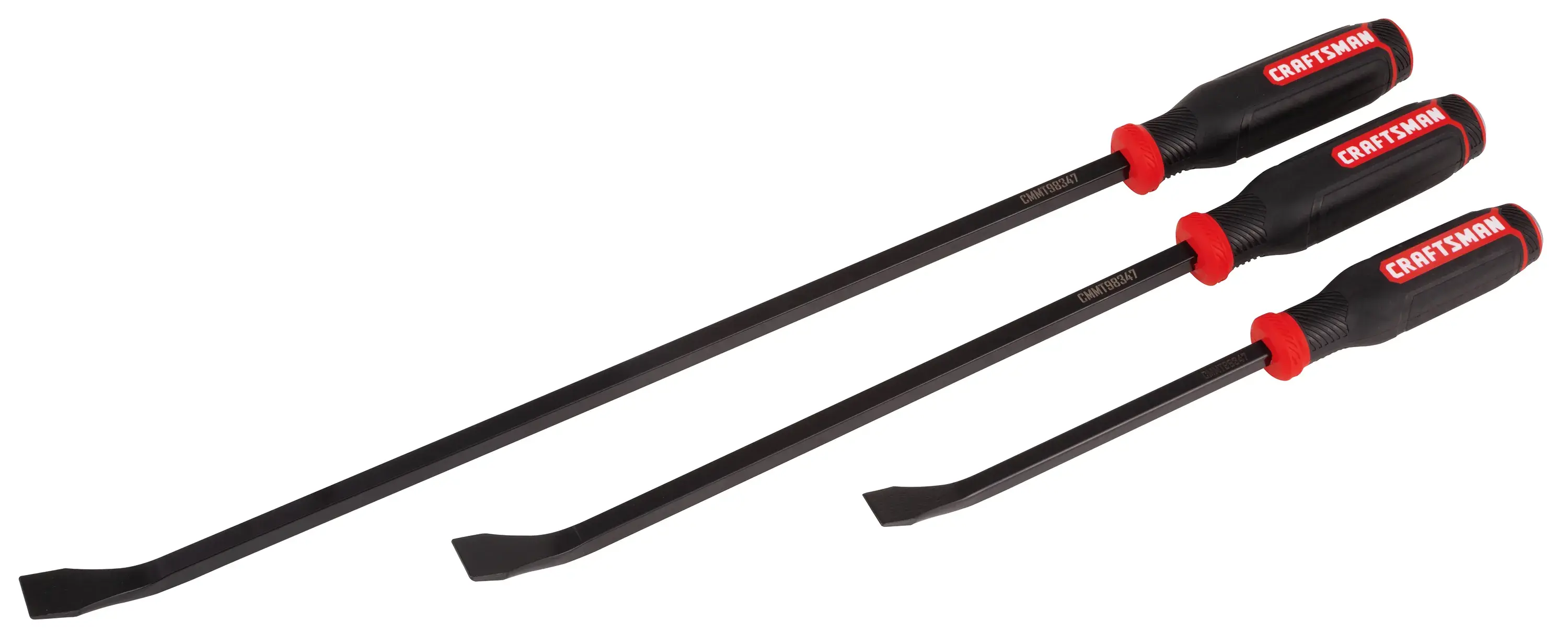 View of CRAFTSMAN Pry Bars on white background