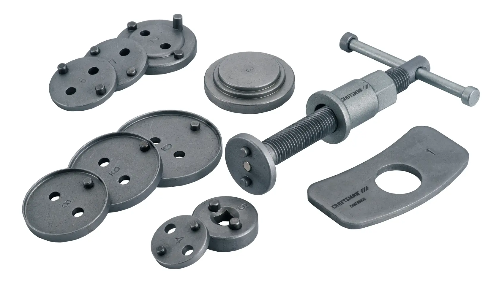 11pc Brake Caliper Service Kit out of case on white background