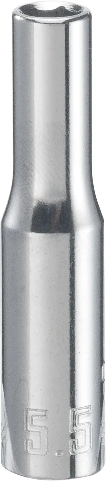 1/4-in Drive 5.5-mm 6-Point Metric Deep Socket