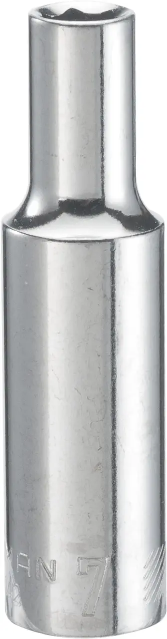 3/8-in Drive 7mm 6-Point Metric Deep Socket