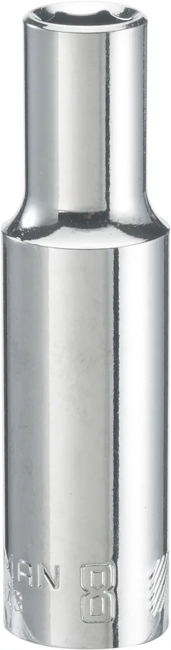 3/8-in Drive 8-mm 6-Point Metric Deep Socket