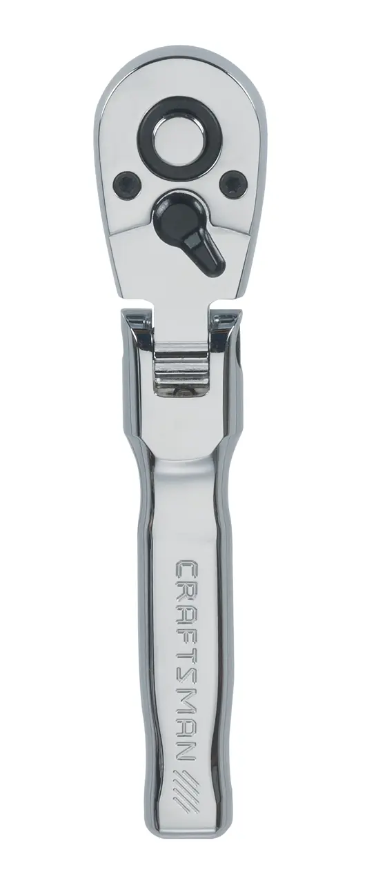 3/8-in Drive 72 Tooth Flex Head Stubby Ratchet