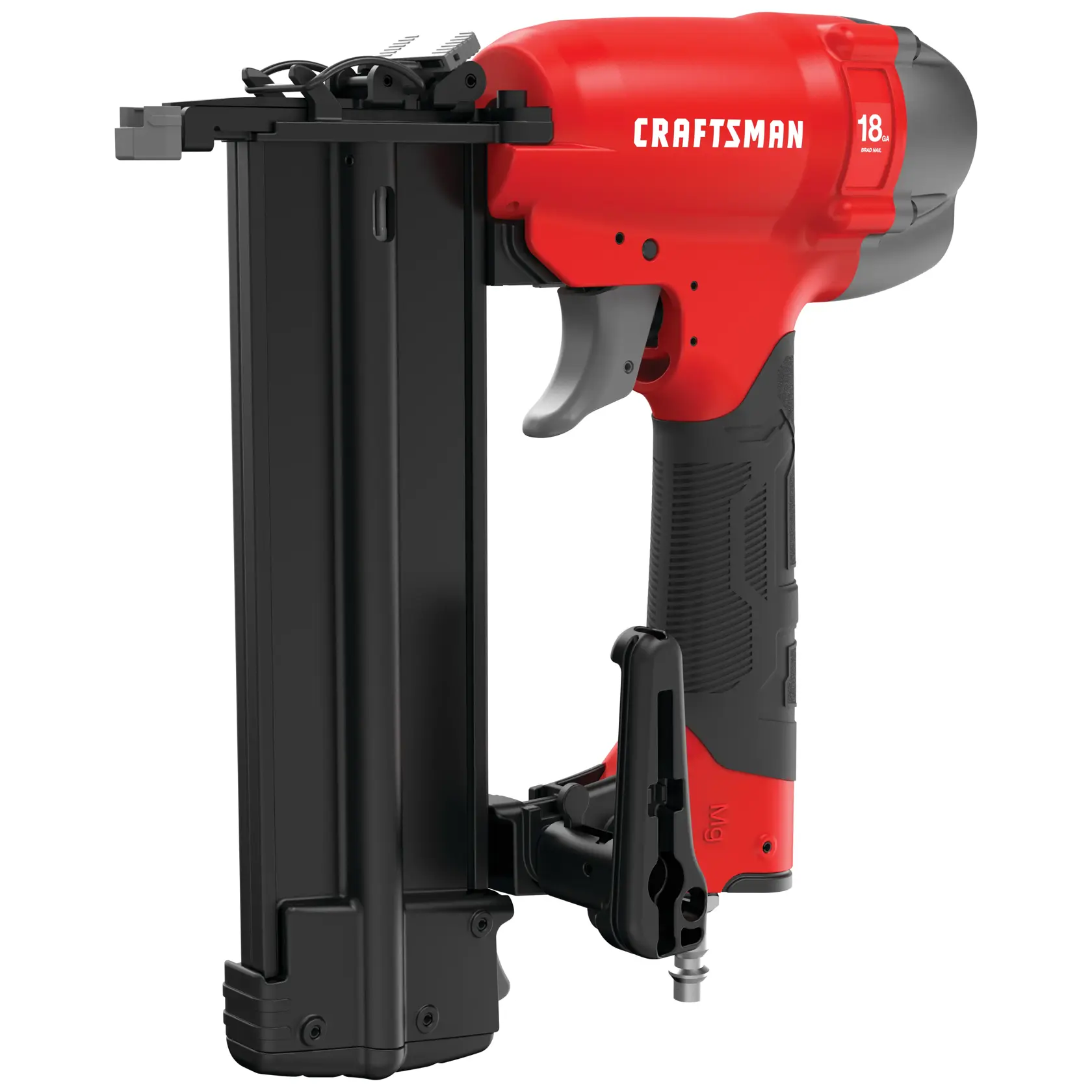 Profile of 18 gauge brad nailer.