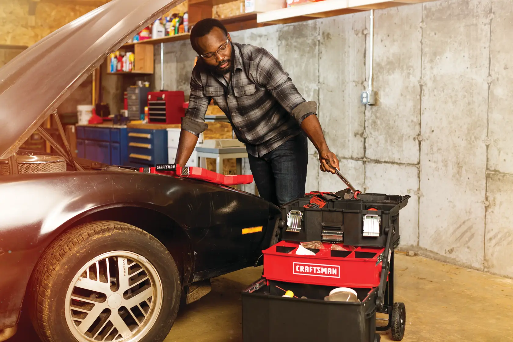 View of CRAFTSMAN Storage: Workstation  being used by consumer