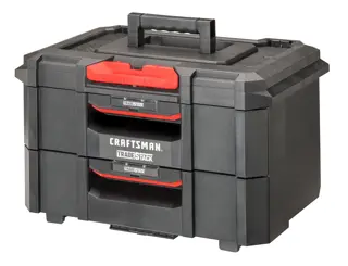 CRAFTSMAN TRADESTACK 2-Drawer Unit at three-quarter turn