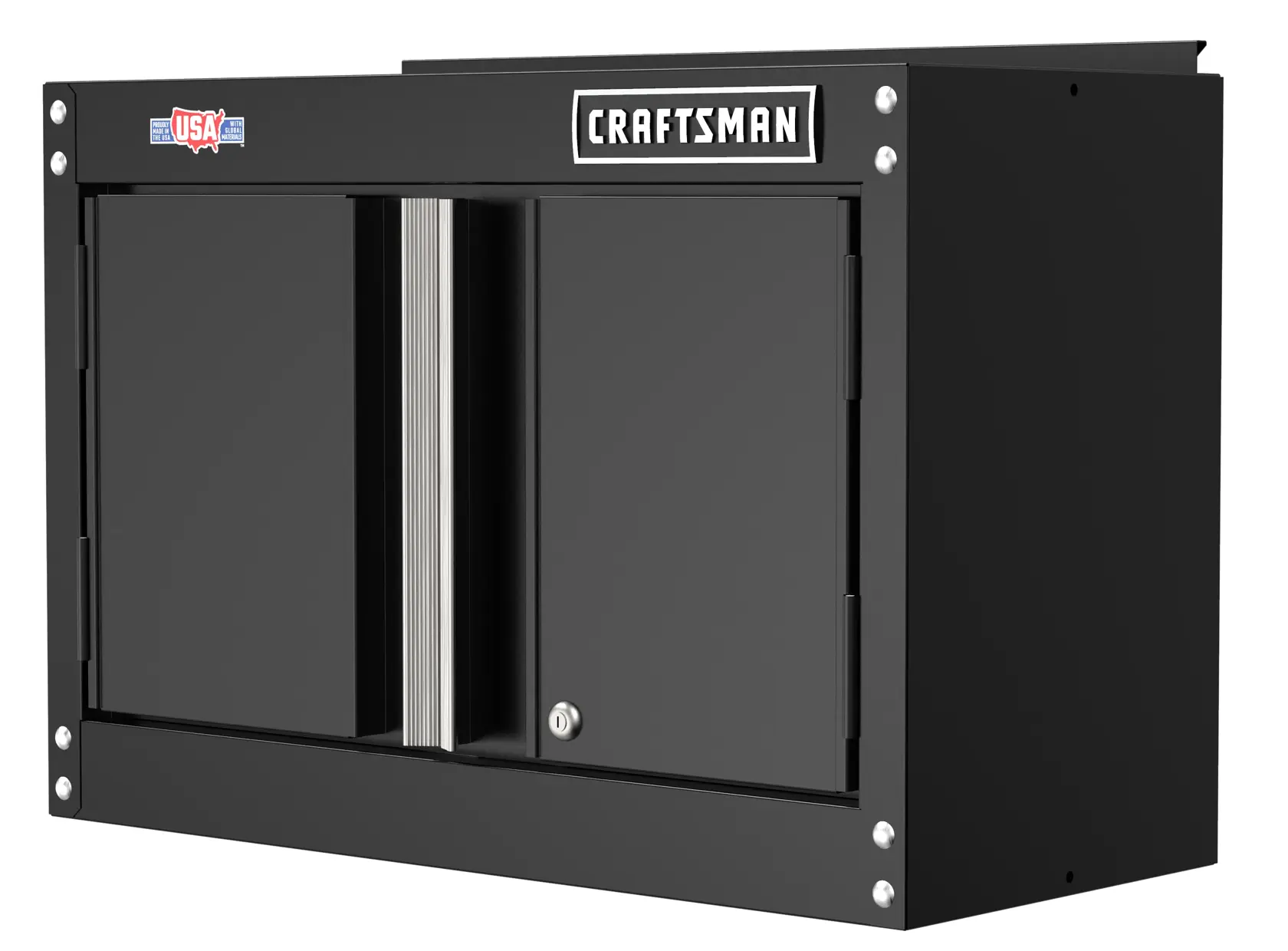 CRAFTSMAN 28-in wide by 18-in high storage wall cabinet angled left view