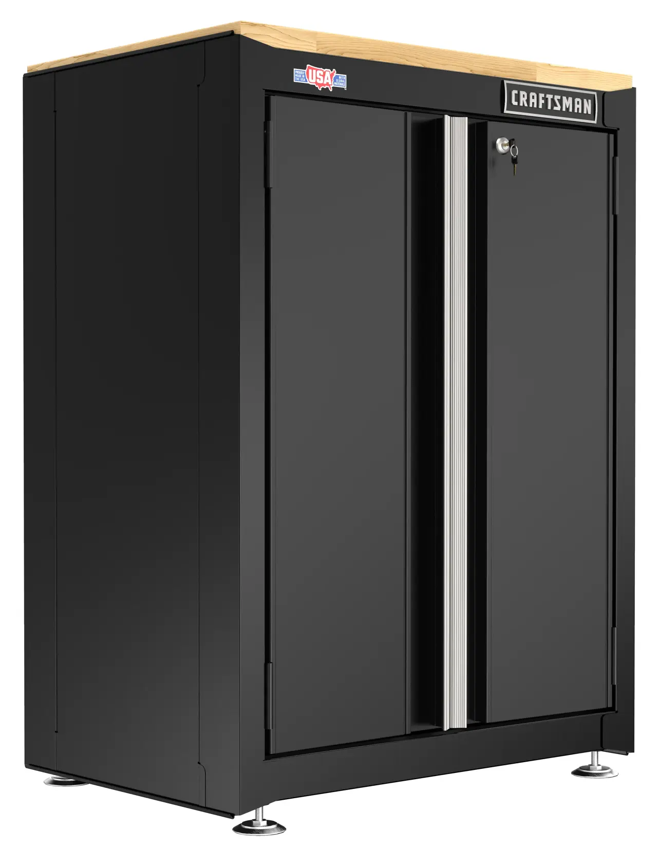 CRAFTSMAN 26.5-in wide 2-door base cabinet angled view