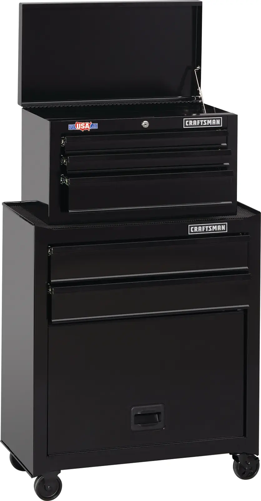 S1000 Series 27-in 5 Drawer Tool Chest & Rolling Cabinet (Black)