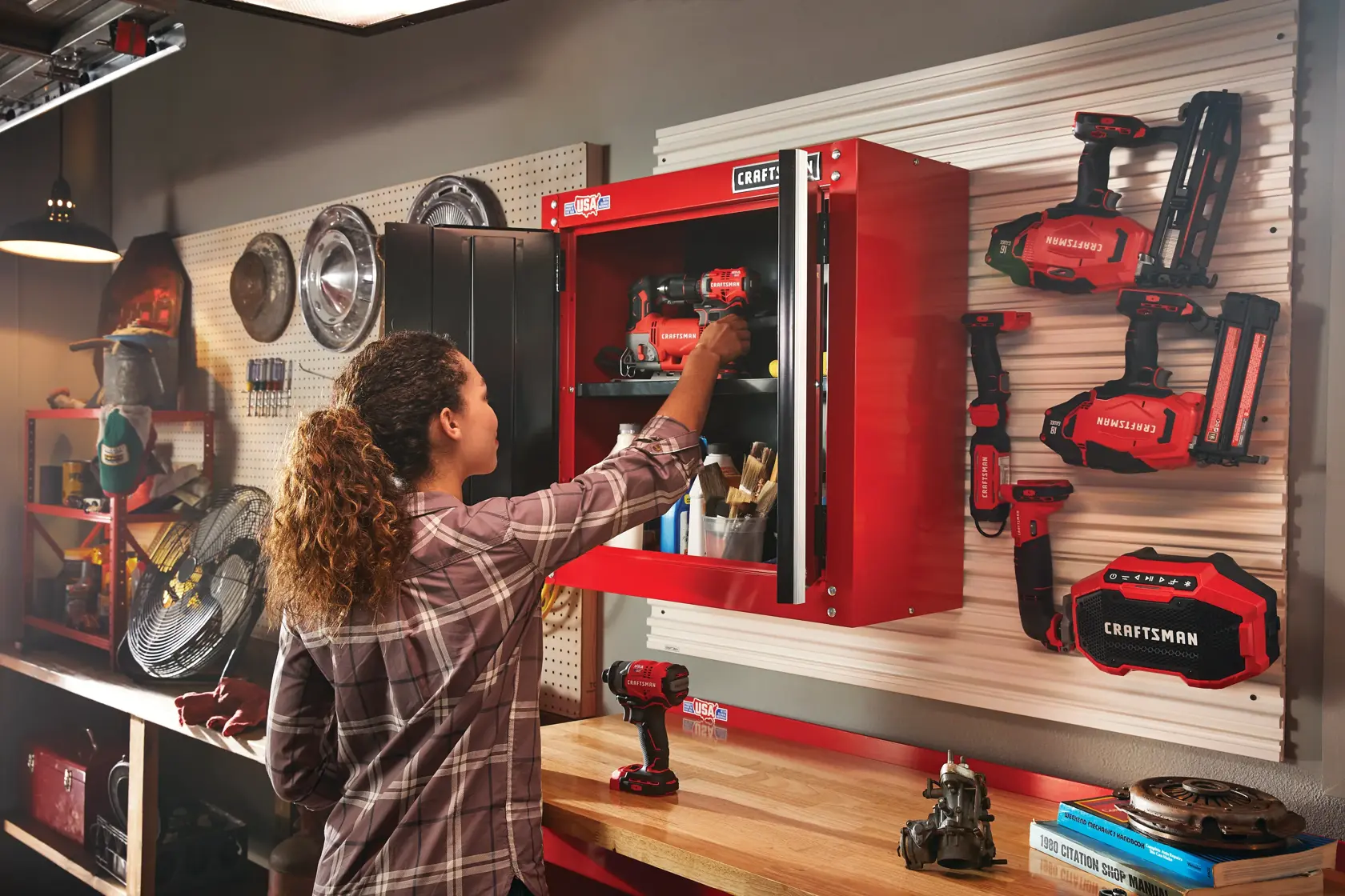 View of CRAFTSMAN Storage: Cabinets & Chests Rolling  being used by consumer