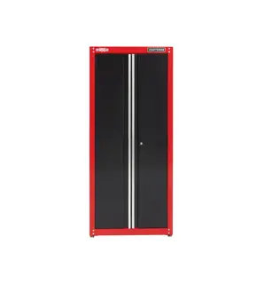 32 inch Wide freestanding tall garage storage cabinet.
