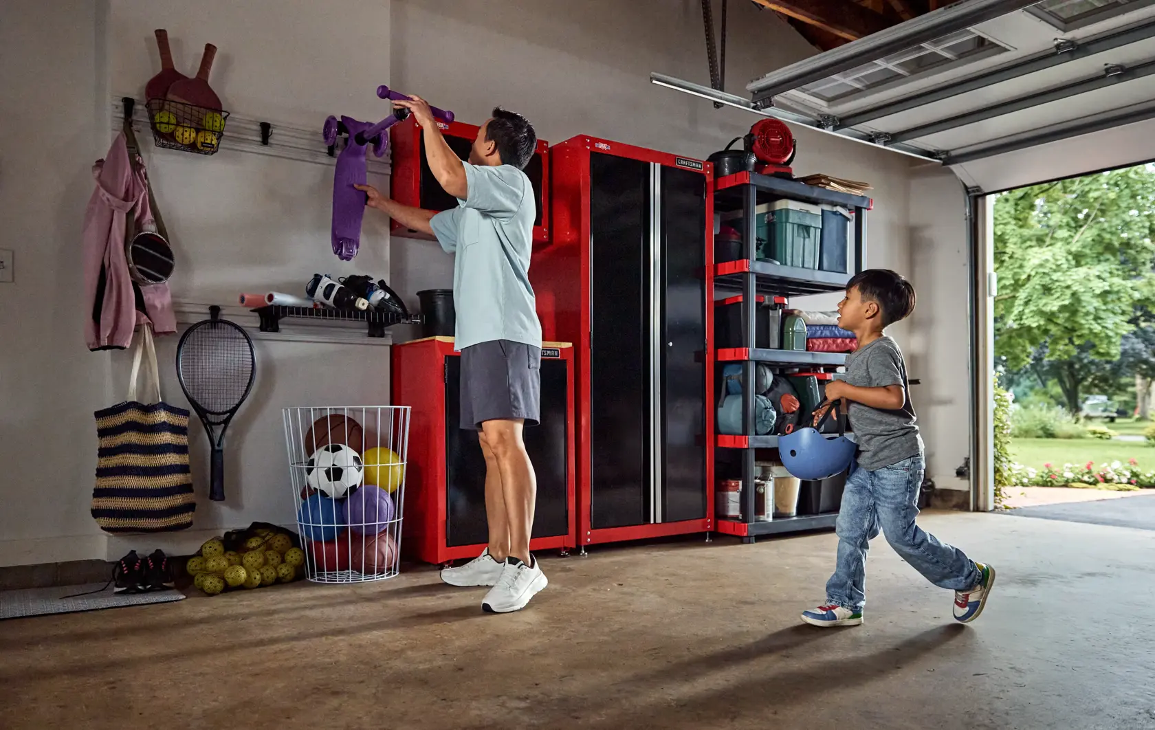 CRAFTSMAN® 32-inch Steel Freestanding Garage Storage Tool Cabinet (red)