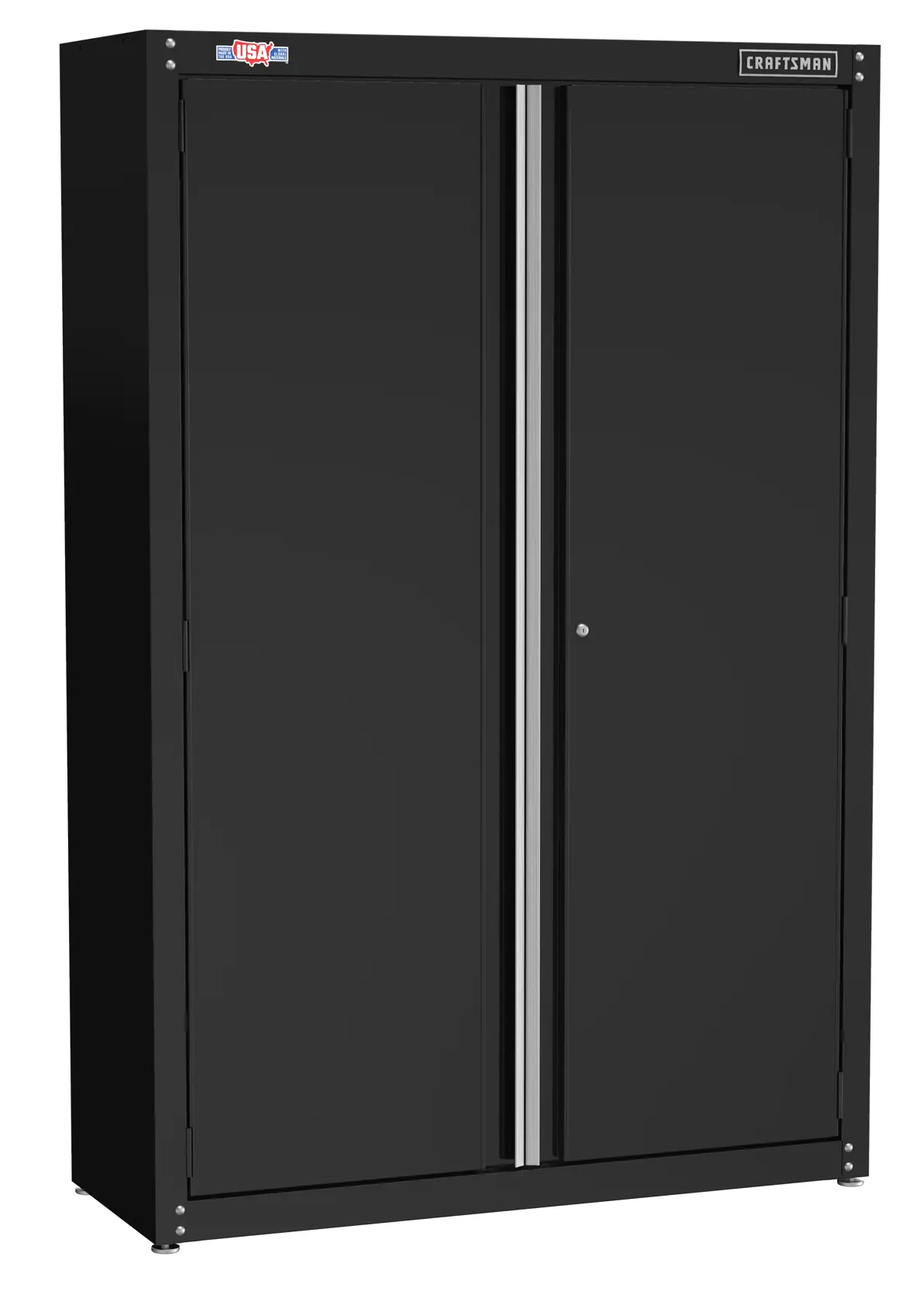 CRAFTSMAN 48-in wide storage cabinet angled view
