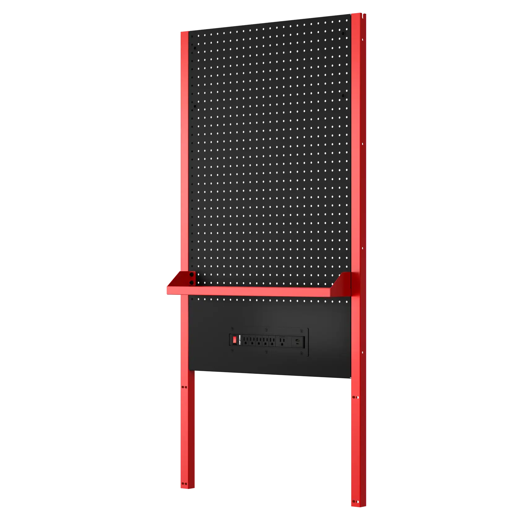Pegboard Panel (Red/Black)